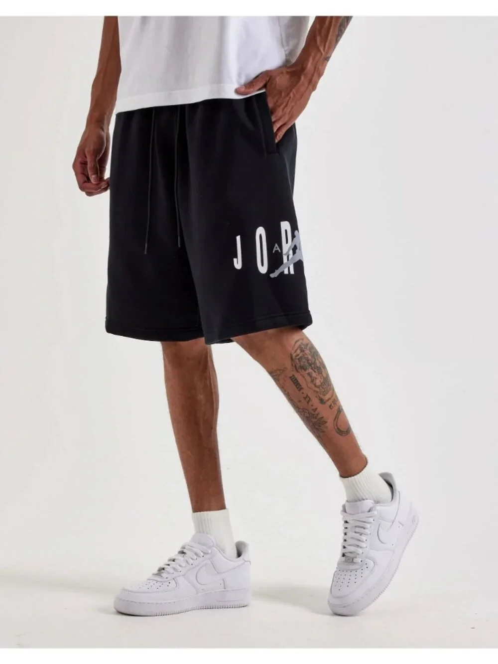 Jordan Men's Brooklyn Fleece Shorts Oversized Black Size S NEW WITH TAGS!